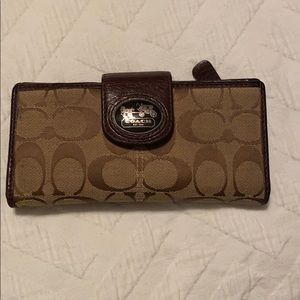 Coach brown wallet